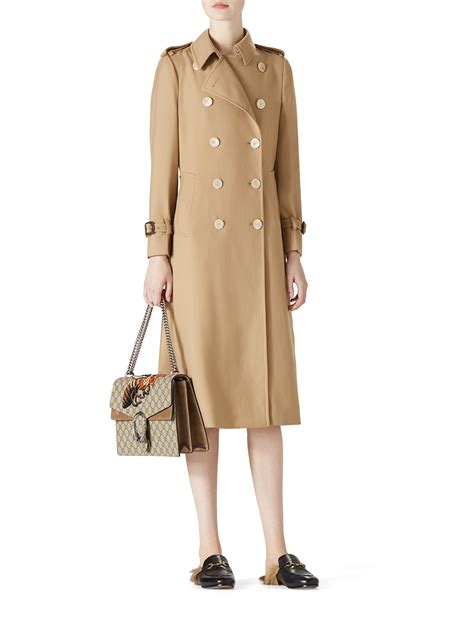 gucci women's trench coat|gucci raincoat women's.